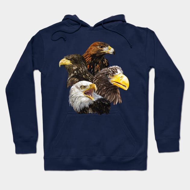 Birds of prey Hoodie by obscurite